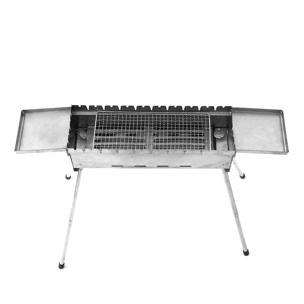 Parrilla de barbacoa regular rectangular de acero inoxidable