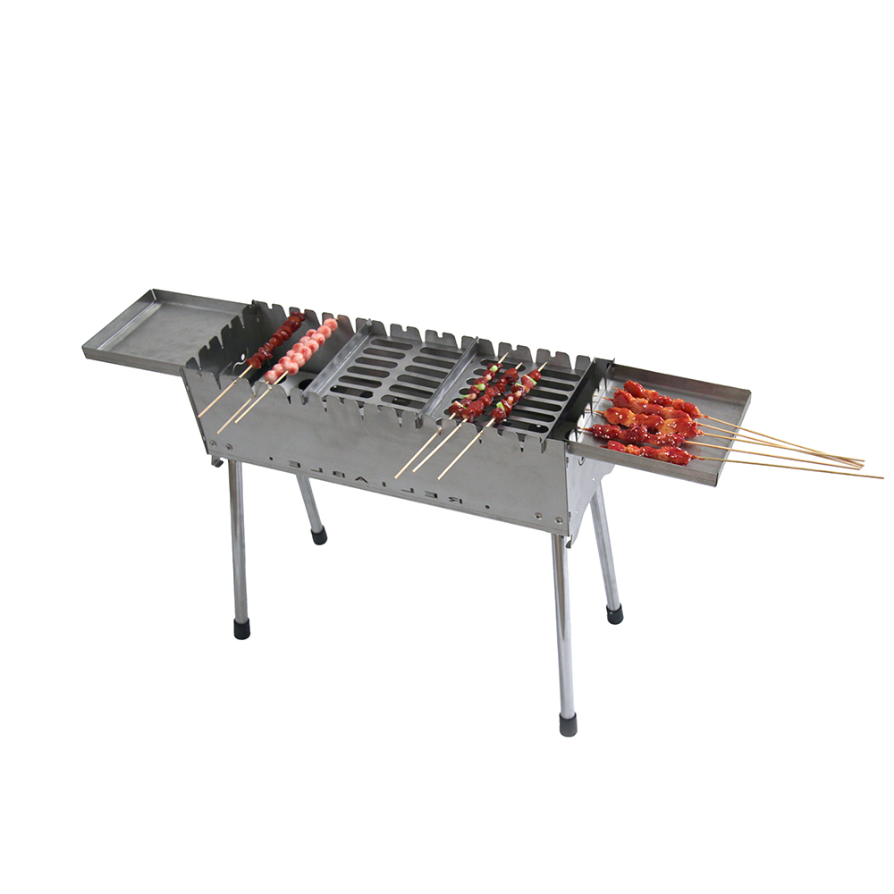 Parrilla de barbacoa regular rectangular de acero inoxidable