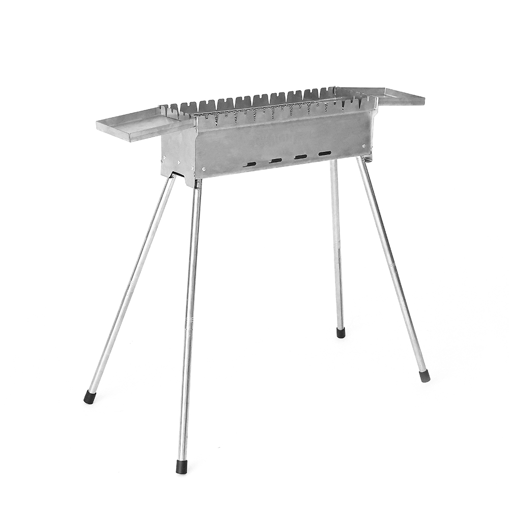 Parrilla de barbacoa regular rectangular de acero inoxidable