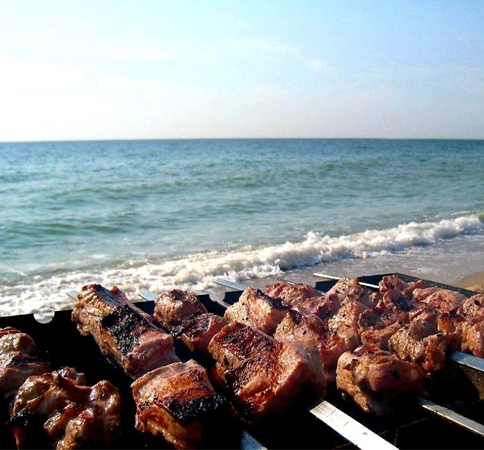 Barbacoa en la playa